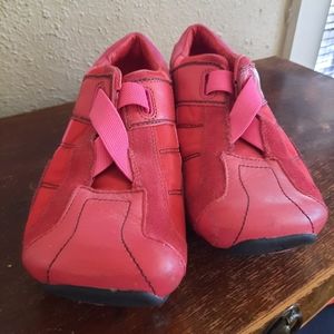 DIESEL Bellatrix Red Suede Leather Sneakers Slip-On Shoes